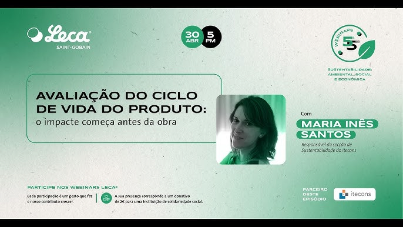 BuildingLCAcapacity apresentado em Webinar sobre Avaliação do Ciclo de Vida